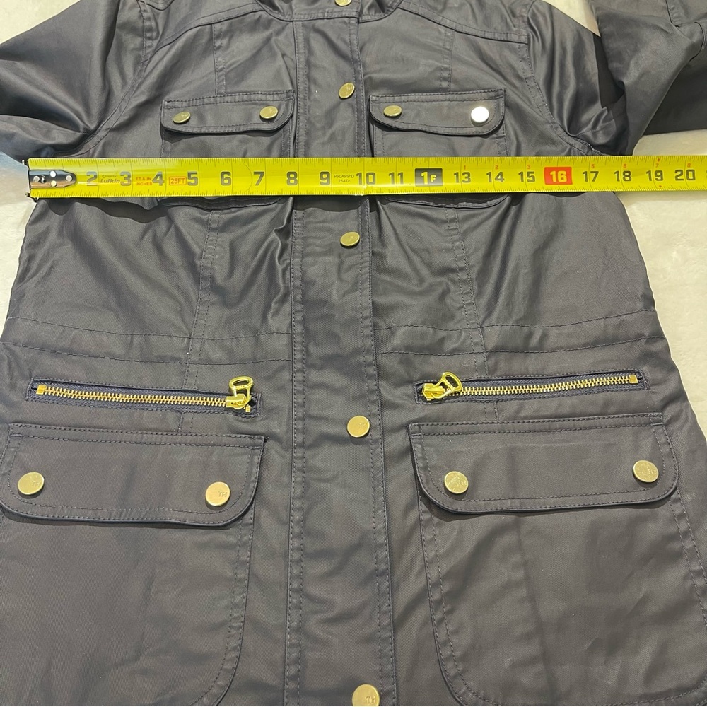 TOMMY HILFIGER SIZE SP Women's Black Utility Jacket - Picture 3 of 10